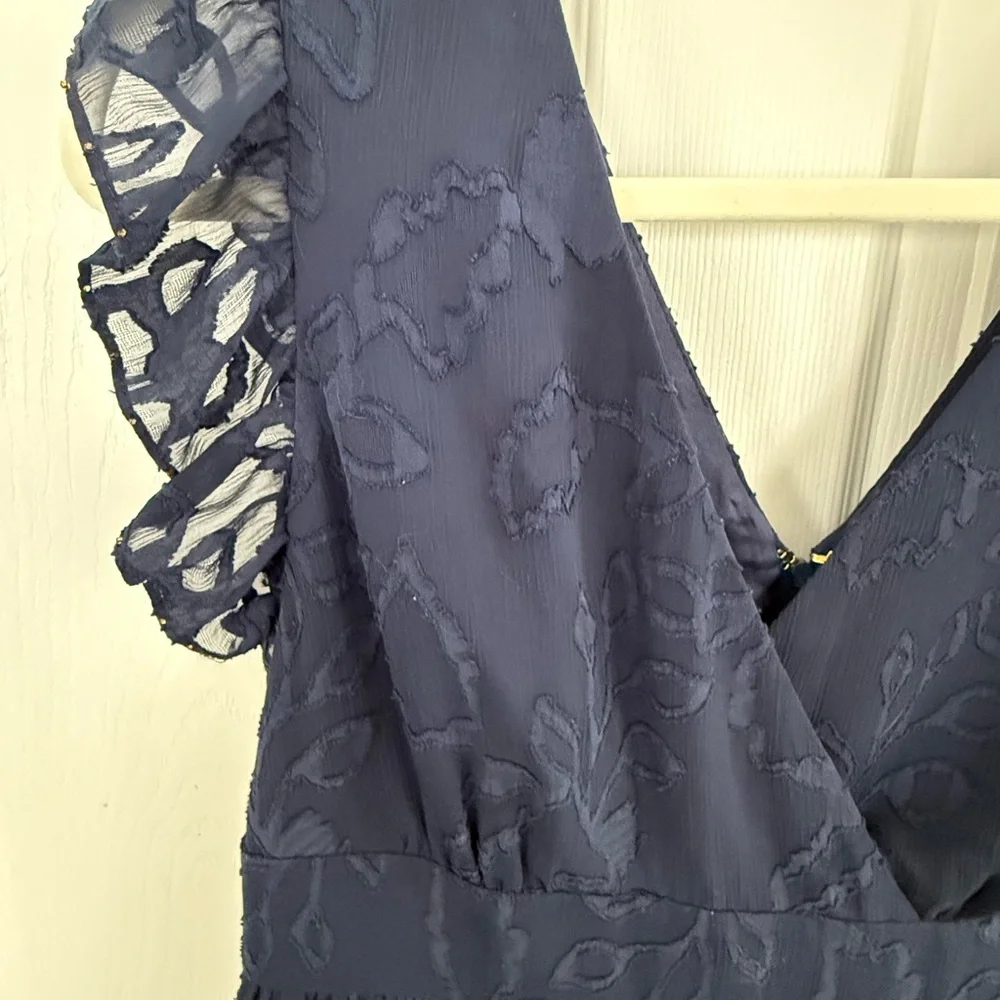 Lilly Pulitzer Navy Blue Maxi Dress size 8 - Picture 3 of 9